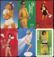 1967-1989 17 db TOTÓ-LOTTÓ reklámos kártyanaptár