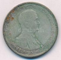 1930. 5P Ag "Horthy jobbra" T:3 patina Adamo P8