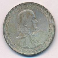 1930. 5P Ag Horthy jobbra T:2- patina Adamo P8