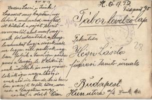 1915 Kostajnicai romok / WWI Austro-Hungarian K.u.K. military, ruins in Kostajnica. photo (EB)