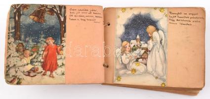 1950 Nagymama és Édesanyu mesés képeskönyve. 1950 karácsonyán. Mesés leporelló, beragasztott képekke...