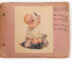 1950 Nagymama és Édesanyu mesés képeskönyve. 1950 karácsonyán. Mesés leporelló, beragasztott képekke...