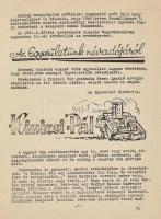 1962 A Kinizsi természetbarát egyesület híradója 16p