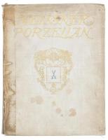 Willy Doenges: Meissner Porzellan. Seine Geschichte und künstlerische Entwicklung. Dresden, 1907, Gerhart Kühtmann. 305p. Fekete-fehér és színes képekkel gazdagon illusztrált. Meisseni porcelánjelzésekkel. Kiadói egészvászon kötés, sérült és hiányos gerinccel, foltos borítóval, kötése ragasztószalaggal megerősítve.