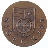 ~1970-1980. "Siófokért" kétoldalas, öntött Br emlékérem (107mm) T:1-