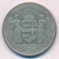1930. 5P Ag "Horthy jobbra" T:3
Adamo P8