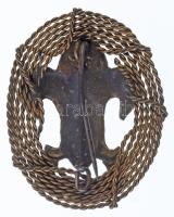 ~1930-1940. "Légy résen" cserkész Br lemezjelvény (40x32mm) T:2