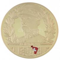 Svájc DN Henri Guisan / Svájc négy tábornoka aranyozott fém emlékérem (70mm) T:PP Switzerland ND Henri Guisan / Die vier Generale der Schweiz gilt metal commemorative medallion (70mm) C:PP
