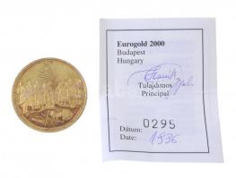 Csóka Zsuzsanna (1962-) 1996. "Millecentenárium Honfoglalás 896-1996" aranyozott Ag emléké...
