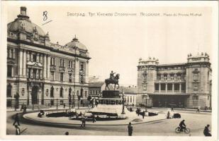 Beograd, Belgrade; Place du Prince Michel / square, bicycle