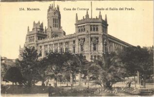 Madrid, Casa de Correos, desde el Salón del Prado / post office