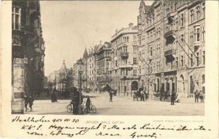 1901 Stockholm, Birger Jarls Gatan / street view, bicycles (EB)