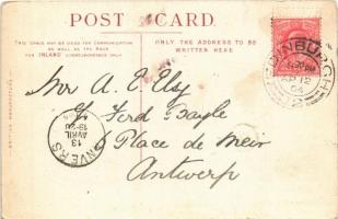 1904 Edinburgh, Calton Hill, Prison, NB Railway and Royal High School (fa)