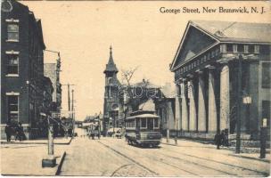 1911 New Brunswick (New Jersey), George Street, tram (EK)