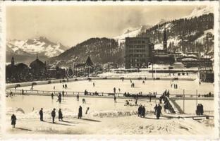 1938 Sankt Moritz, Eissport / winter sport, ice skate, curling