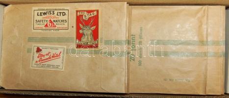 1776 db lengyel és más külföldi gyufacímke dobozban