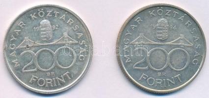 1992. 200Ft Ag "MNB" + 1994. 200Ft Ag "Deák" T:1-,2 egyiken ph.
Adamo F13, F13....