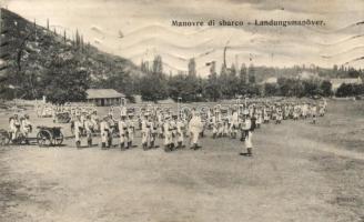 Manovre di sbarco / Landungsmanöver / WWI K.u.K. mariners, navy training