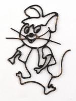 Dixie (Fini) és Mr. Jinks (Kandúr Bandi) fém fali rajzfilm (Hanna-Barbera) figurák, rozsdafoltokkal,...