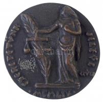 Csúcs Ferenc (1905-1999) 1954. "Dr. Huszár Lajos" Br egyoldalas plakett, peremén "12 ...