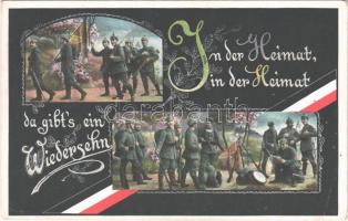 In der Heimat, in der Heimat da gibts ein Wiedersehn / WWI German military, soldiers. WSSB 956/II. (EB)
