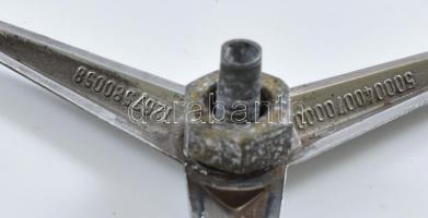 Mercedes autó embléma, fém, jó állapotban, d: 11,5 cm