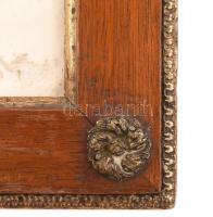 Porcelán falikép, matricás, jelzés nélkül, kopásnyomokkal, néhány kisebb karcolással. Dekoratív, kis...