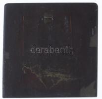 1972. "A Munkásőrség 15. évfordulója" lakkozott kerámia(?) emlékplakett, hátoldalán akaszt...