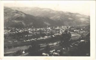 1936 Rahó, Rachov, Rahiv, Rakhiv; Celkovy pohled / látkép, vasútvonal / general view, railway line (EK)