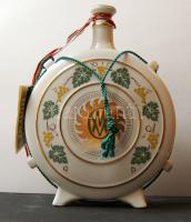 Holllóházi porcelán kulacs Csepel művek reklámmal 21 cm magas