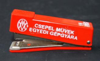 Mini tűzőgép Csepel Művek reklámmal