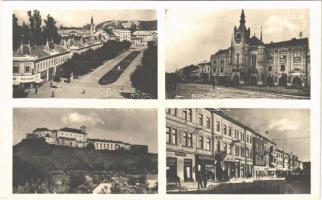 1943 Munkács, Mukacheve, Mukacevo; mozaiklap. Schönfeld Henrik kiadása / multi-view postcard