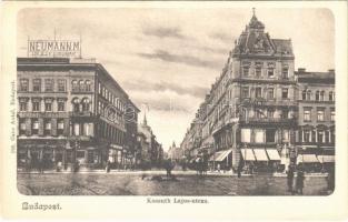 Budapest V. Kossuth Lajos utca, Neumann, Berényi és Frankl üzlete. Ganz Antal 188. (EK)