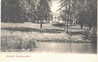 1904 Zomba, Paradicsompuszta, Dőry kastély. Üdvözlet Paradicsomból (b)