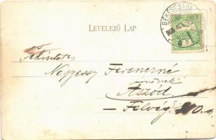 1908 Békéscsaba, Evangélikus Rudolf gimnázium. Tevan Adolf kiadása (EB)