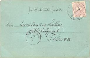 1899 Miskolc, Hámori tó, csónakázók. Lövy József fia kiadása