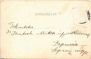 Pannonhalma, madártávlatból, Győrszentmárton felől, Pázmánd felől. Dr. R. V. kiadása (Rb)