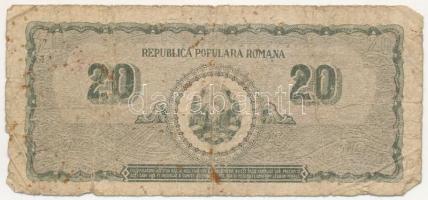 Románia 1950. 20L T:III-,IV
Romania 1950. 20 Lei C:VG,G
Krause P#84