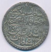 Oszmán Birodalom 1795. (1203/7) 1Y Ag III. Szelim T:3 patina Ottoman Empire 1795. (1203/7) 1 Yuzluk Ag Selim III C:F patina  Krause KM# 507