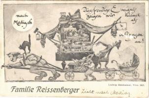 1924 Medgyes, Mediasch, Medias; Familie Reissenberger - Nach Mediasch s: Ludwig Hesshaimer (EK)