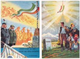 8 db MODERN magyar irredenta reprint képeslap / 8 modern Hungarian irredenta reprint motive postcards