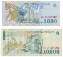 Románia 1998. 1000L + 1999. 10.000L T:I,II
Romania 1998. 1000 Lei + 1999. 10.000 Lei C:UNC,XF