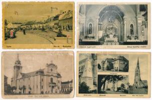 21 db RÉGI magyar város képeslap vegyes minőségben / 21 pre-1945 Hungarian town-view postcards in mixed quality