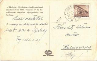 1952 Felsősegesd (Segesd), Harang és templom szentelés emlékére 1940. Segélylap a templom újjáépítés...