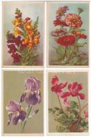 13 db MODERN virágos motívum képeslap / 13 modern flower motive postcards