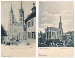 Basel - 2 pre-1900 postcards