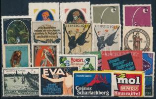 1905-1914 20 db különféle dekoratív német levélzáró,különleges grafikai megoldások