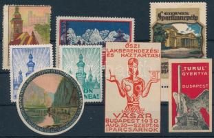 1910-1930 8 db régi magyar levélzáró,közte 2 db ritka értékkel (Balázs 522.37,522.44,522.51)