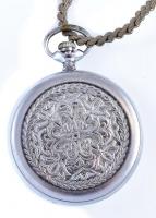 Molnija mechanikus zsebóra, fém lánccal, újszerű állapotban. d: 50 mm