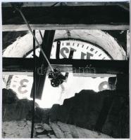 cca 1975 Toronyóra, vintage fotó, 18,8x17,5 cm
